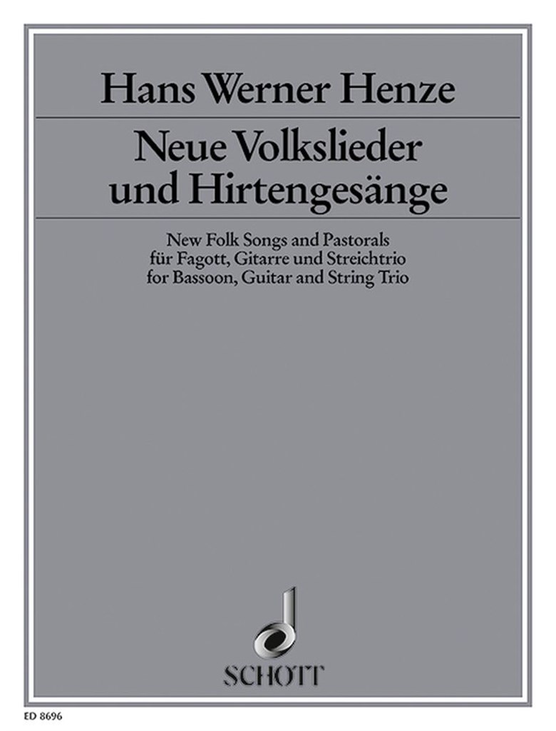 Neue Volkslieder und Hirtengesänge